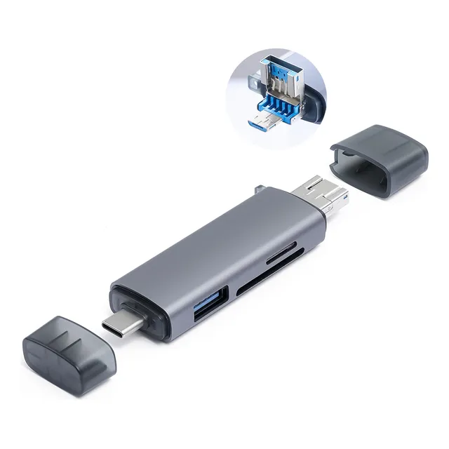 Adaptador Micro Sd A Usb Y Type C 3.0 Lector De Tarjetas Sd