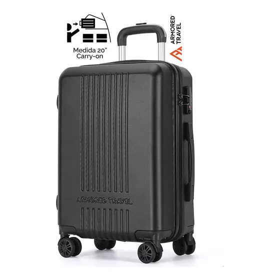 Maleta De Viaje Rígida Carry On De Mano Cabina Stone 20 Pulgadas 10 Kg Con Candado Alta Seguridad Tsa Lock Armored Travel