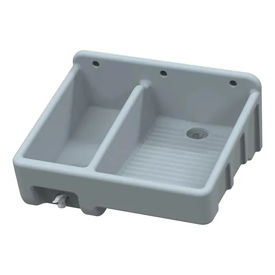 Lavadero Compacto Maxtor Fleximatic Mod. 2037 Izquierdo Color Gris