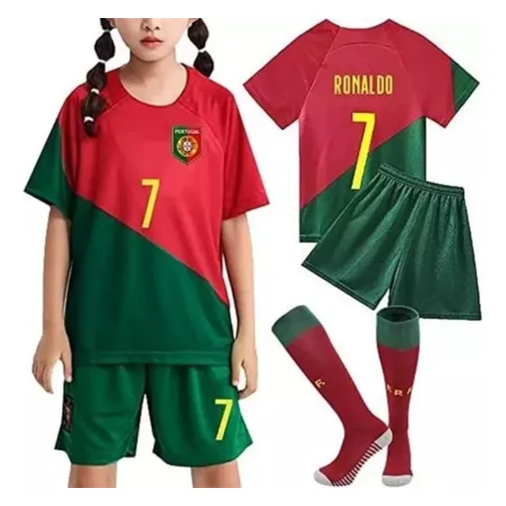 Niños Playera Portugal Soccer Legend N° 7 Cristiano Ronaldo