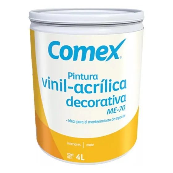 Comex Berelinte Vinílica 4L 1 unidad blanco