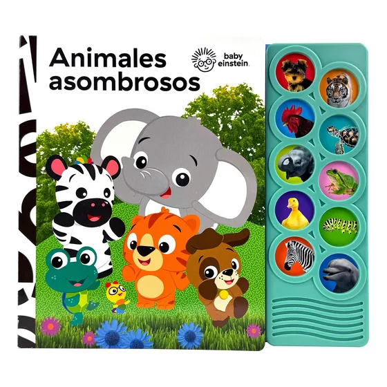 Baby Einstein Animales Asombrosos: Libro Con 10 Botones De S