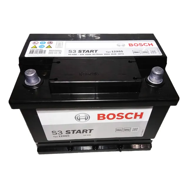 Bateria Bosch 12 X 65 + Derecho S3 43d 12v 43ah Ahora 12 18