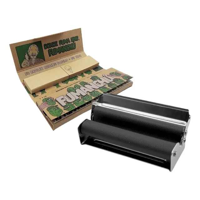Pack Roleadora Clásica De Metal Con Papelillo Y Filtro